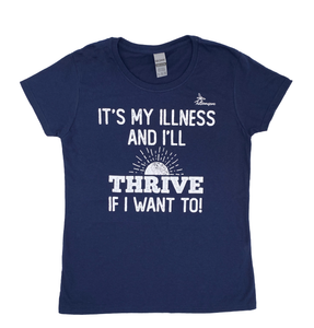 Short Sleeve Crew Neck Thrive t-Shirt Navy